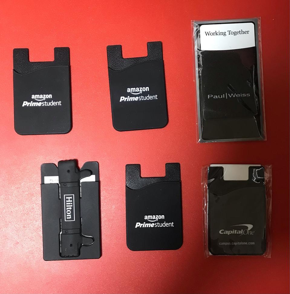 아이폰 갤럭시 접착 파우치 카드함