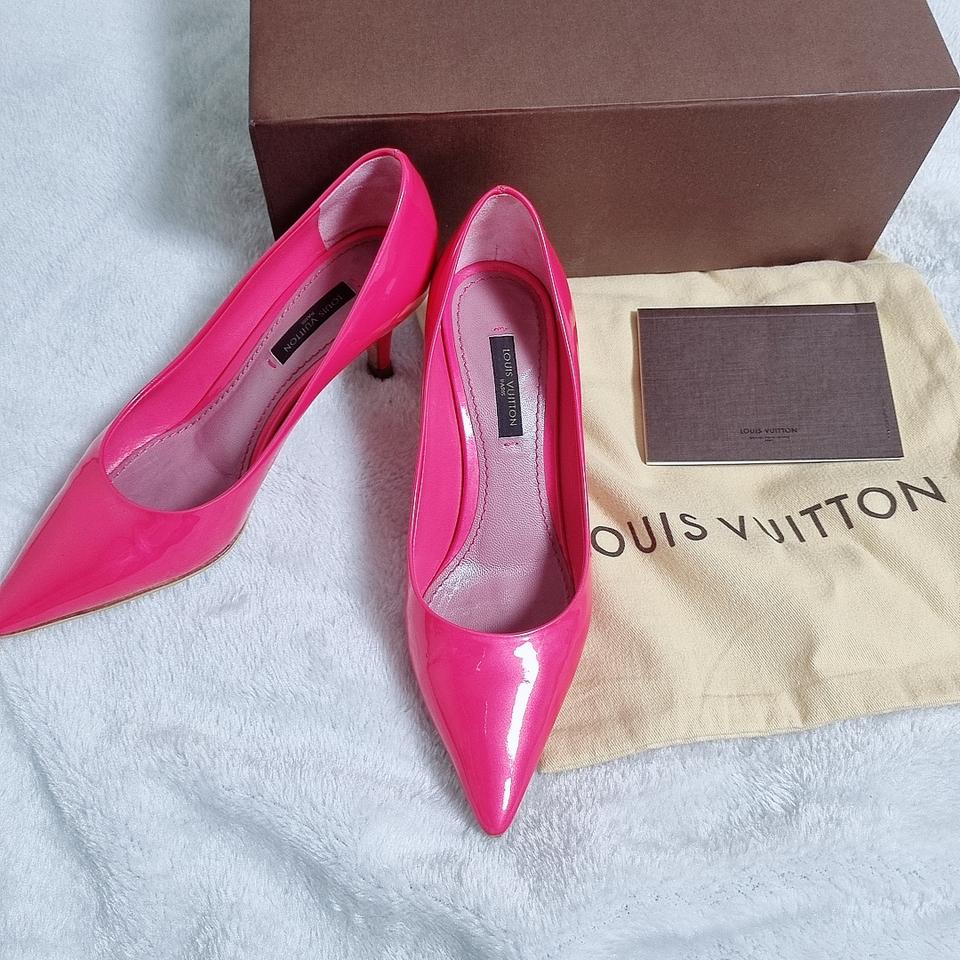 ☆(풀셋트)루이비통 정품 핑크 힐 34size☆상태굿!