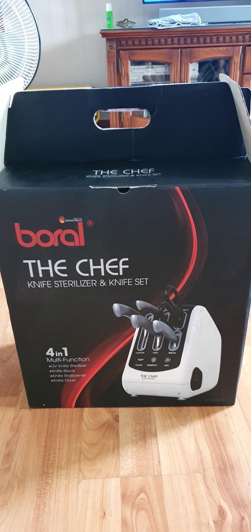 보랄 가정용 UV  칼소독기 건조기  칼꽂이 칼갈이