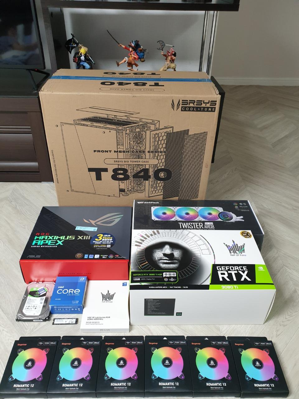 (미개봉)11700K Z590막시무스 갤럭시RTX 3080 Ti 호프 화이트수냉!~