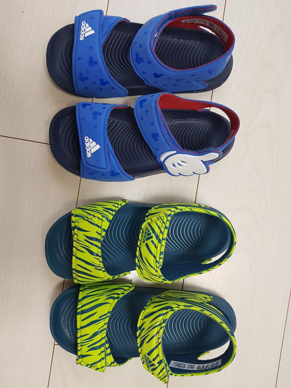 아디다스 아동샌들 150,155 무료배송 12,000원 일괄판매
