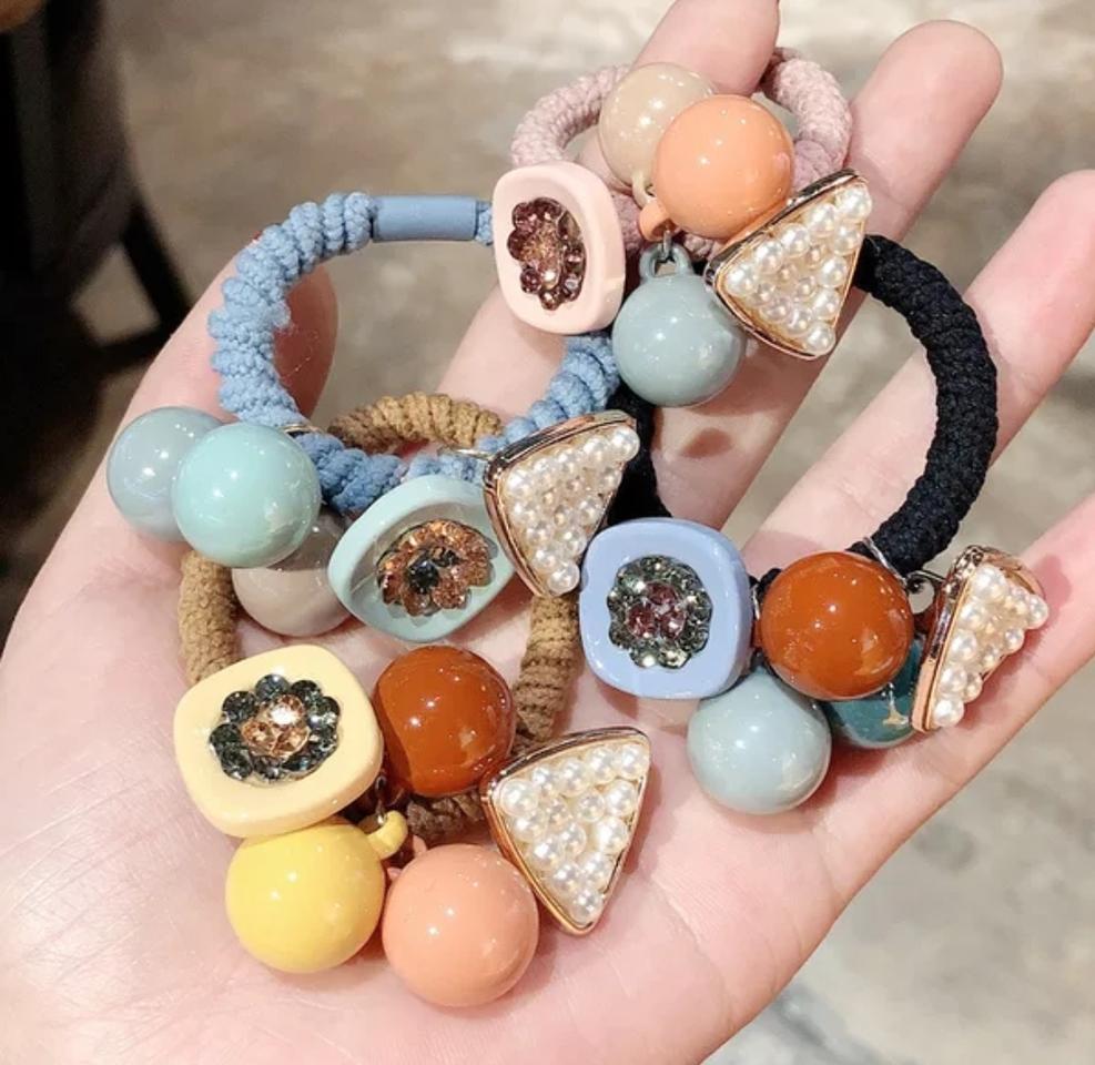 (새상품)예쁜 머리끈세트