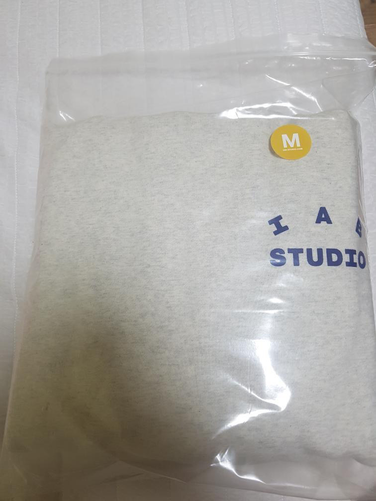 새상품 아이앱스튜디오 후드티 오트밀 그레이 m