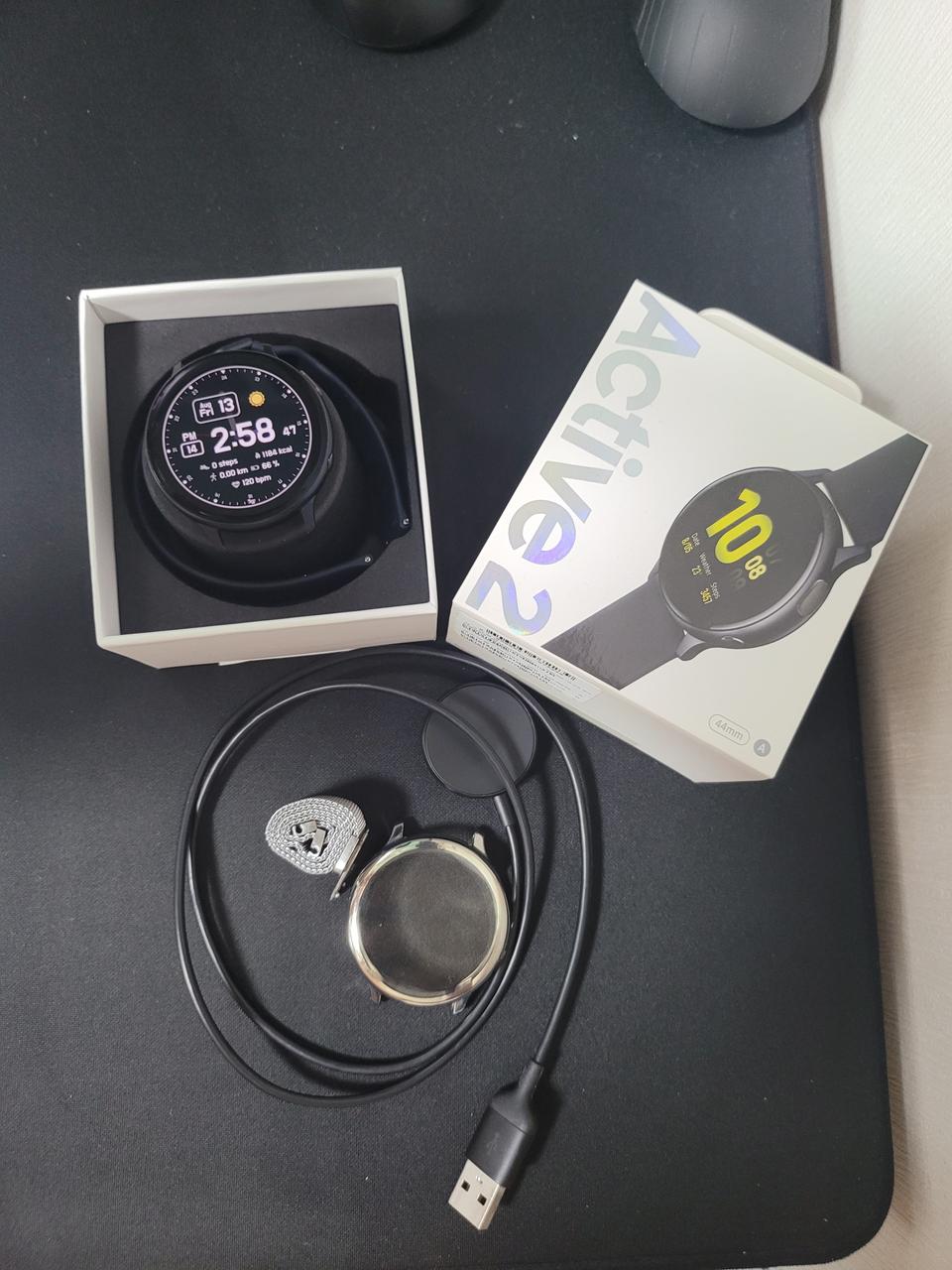 갤럭시 워치 액티브2 알루미늄 44mm 아쿠아블랙