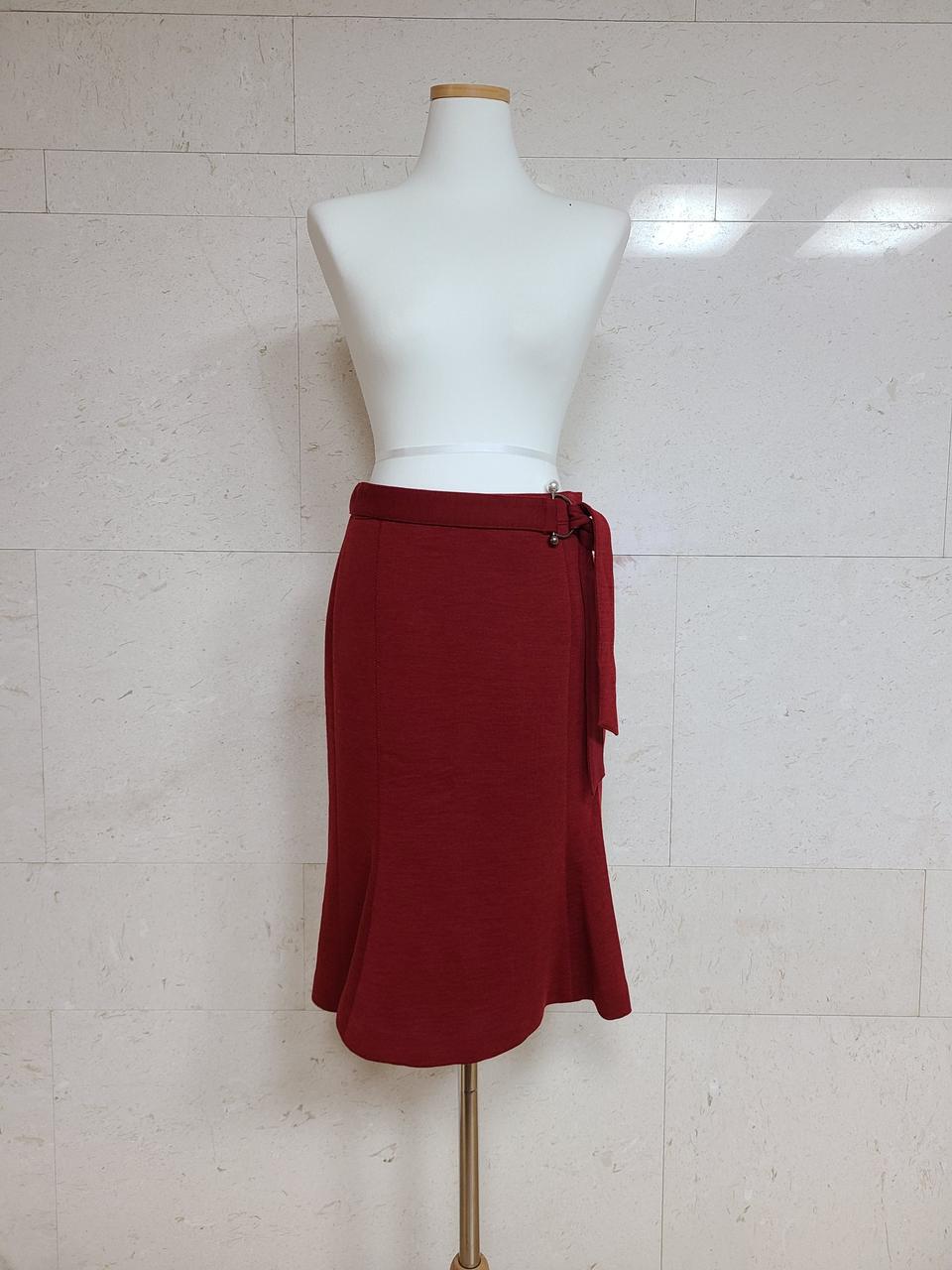 [새상품] 나이스클랍 진주 레드 스커트 55 정가 199,000원