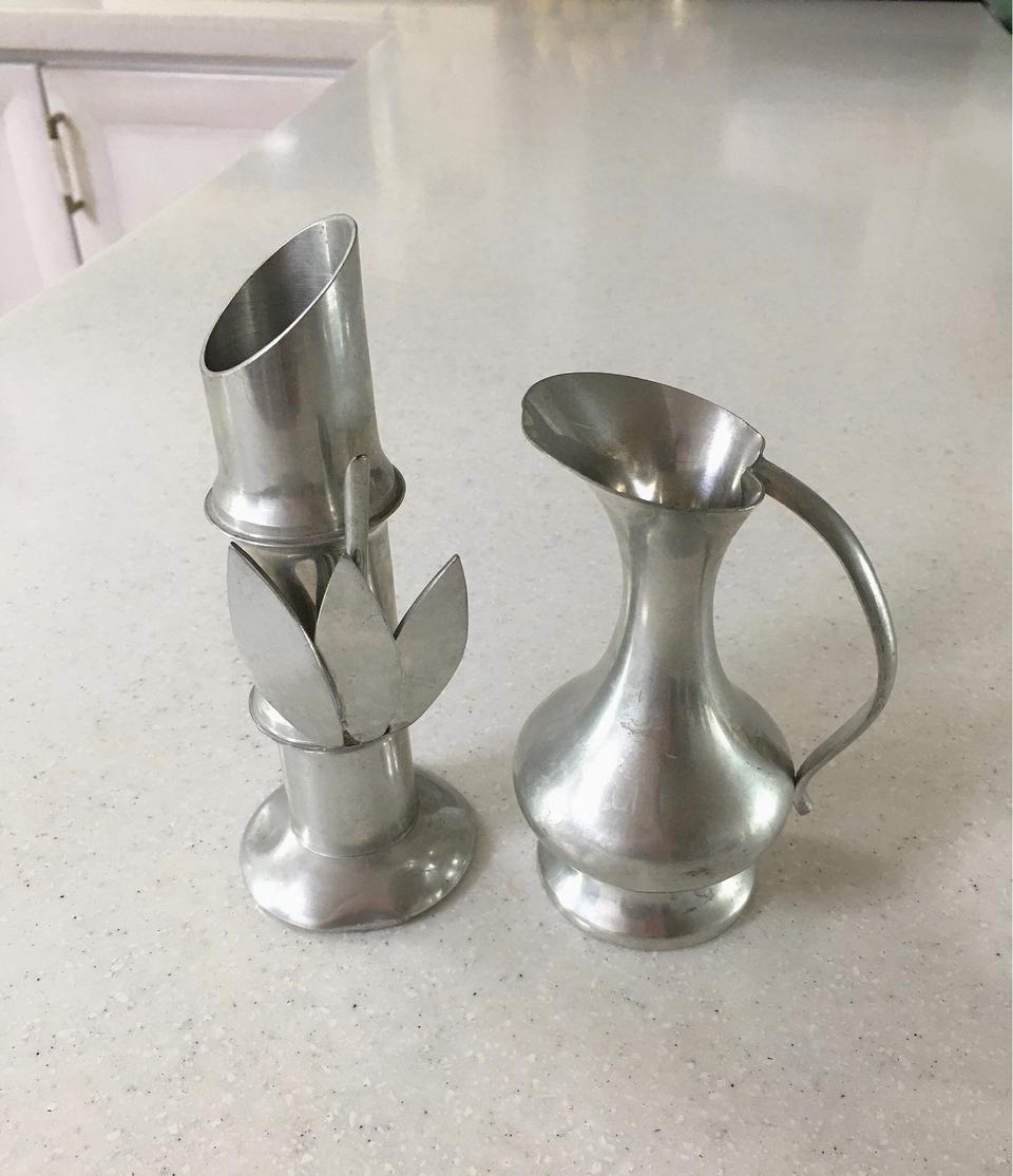 (해외 희귀품) 인도네시아에서 들여온 스테인레스 꽃병