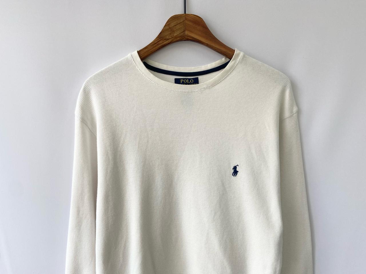 폴로 랄프로렌 화이트와플티