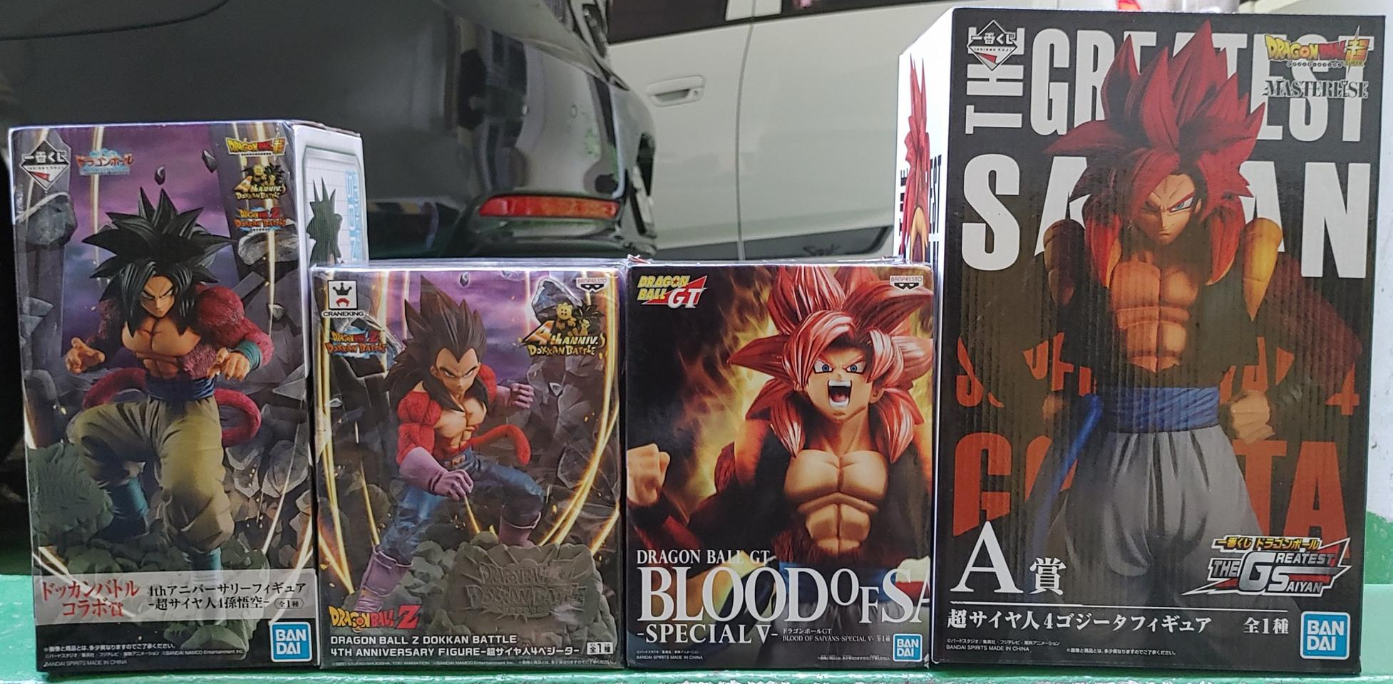 드래곤볼 슈퍼사이어인4 피규어 4종 세트