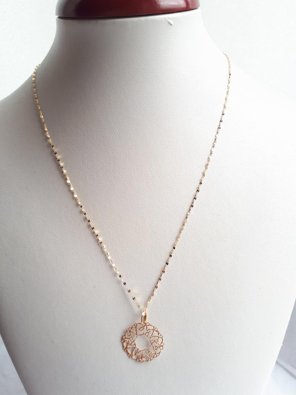 18K옐로우 ㆍ로즈 목걸이