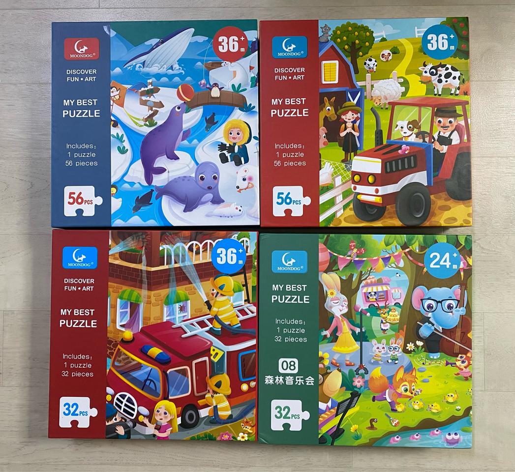 유아 대형 퍼즐 4개 세트 판매합니다