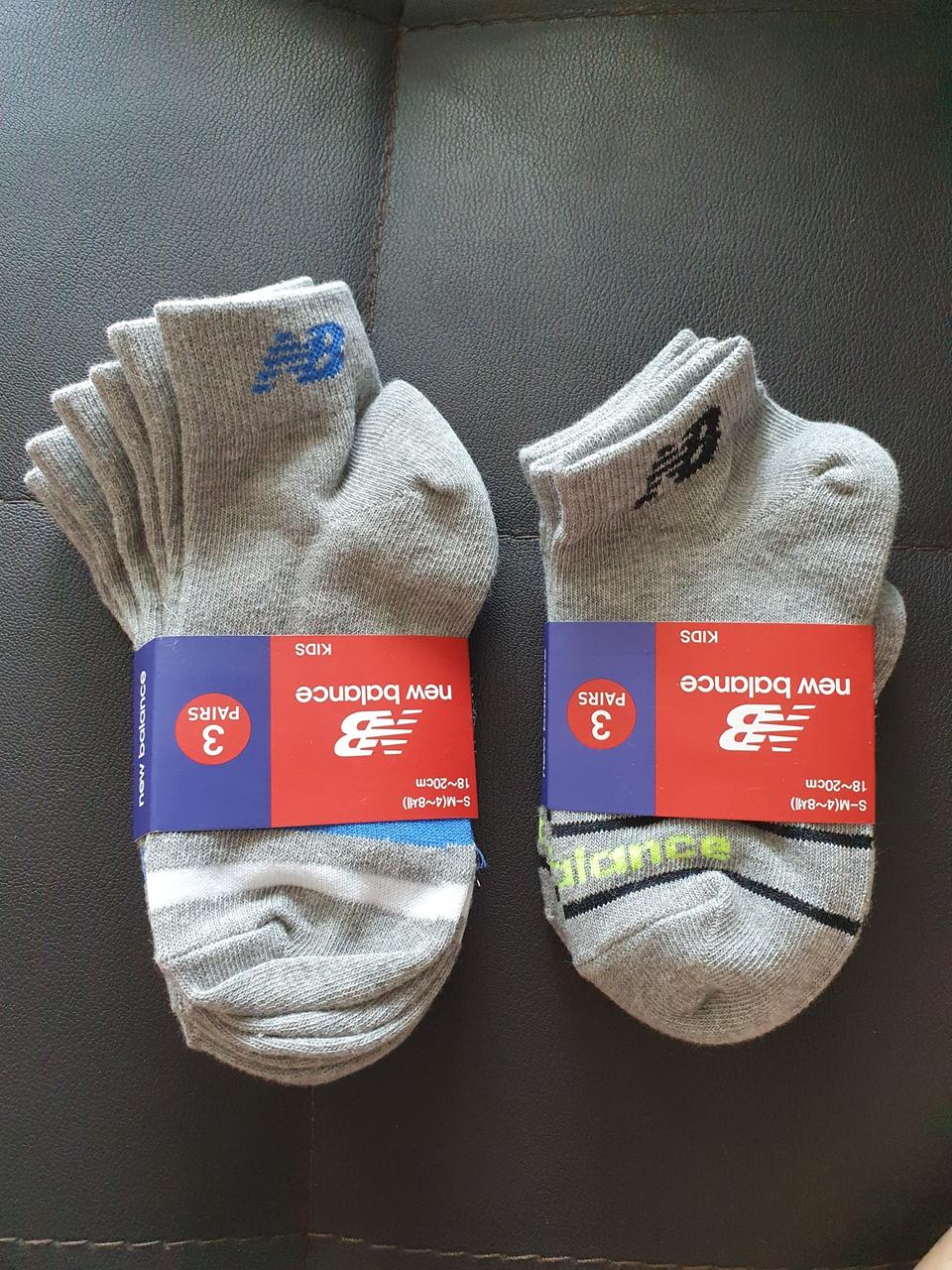 뉴발란스 아동양말 단목 3족+발목 3족 사이즈 18~20cm