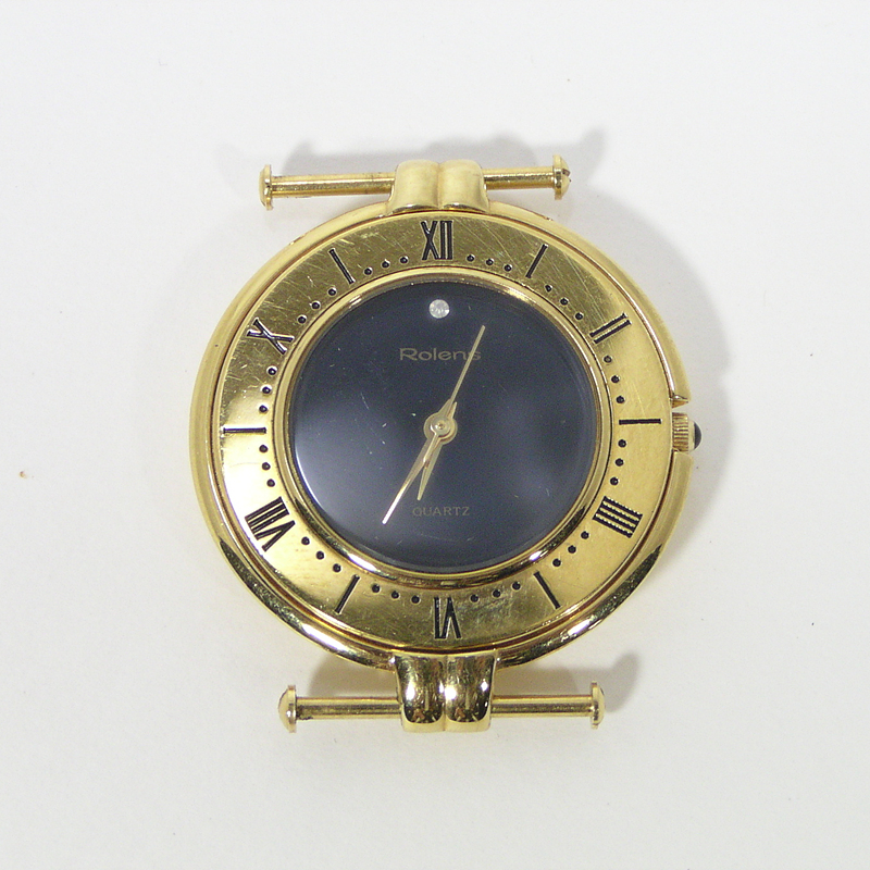Rolens 로렌스 여성용 금장 쿼츠 손목시계 NO.9109863J 빈티지