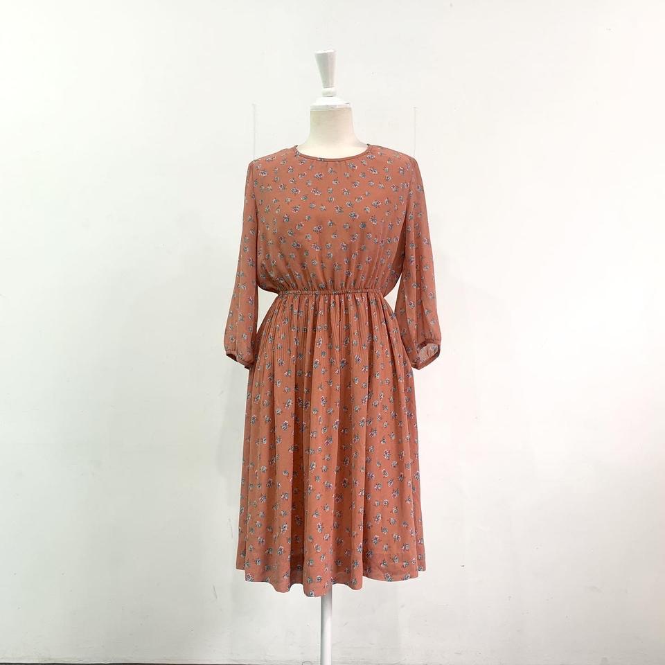 코랄  플라워원피스