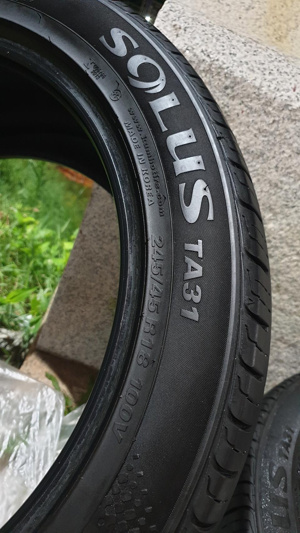 18인치 245 45 18 금호 타이어 2개 TA31