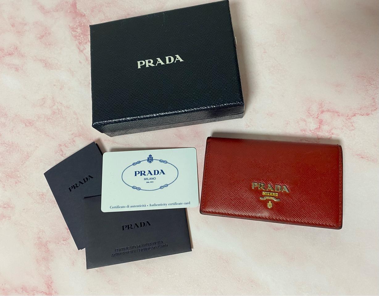 프라다 명함지갑 플박