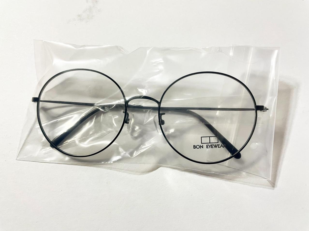 블랙 오버사이즈 철테안경