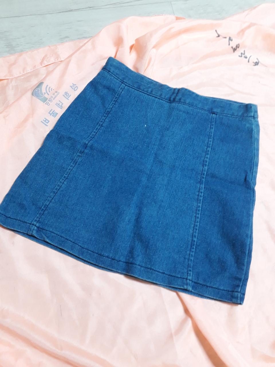 데님 미니스커트