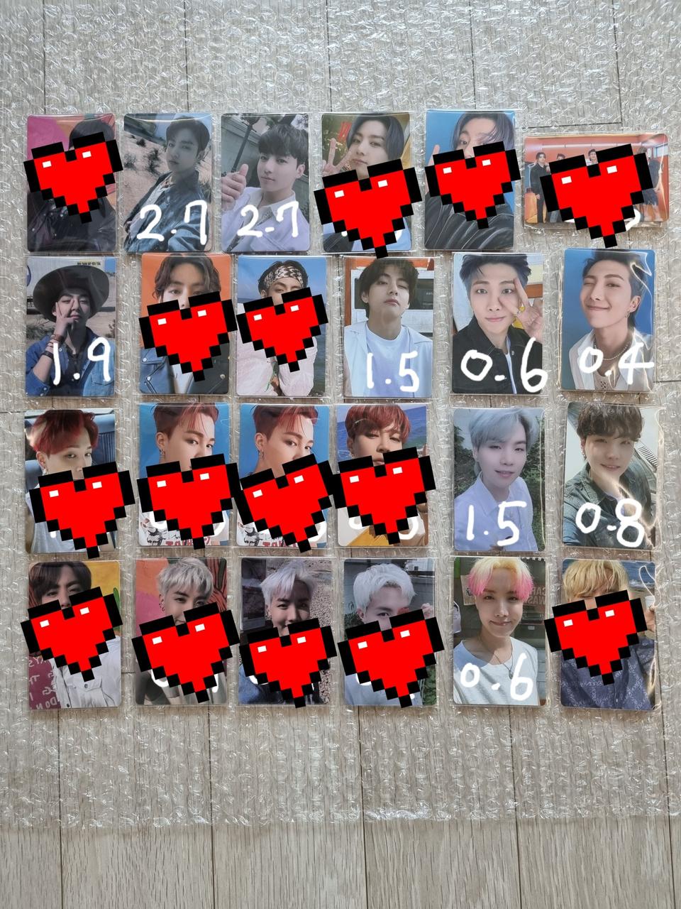 방탄소년단 버터앨범 포카