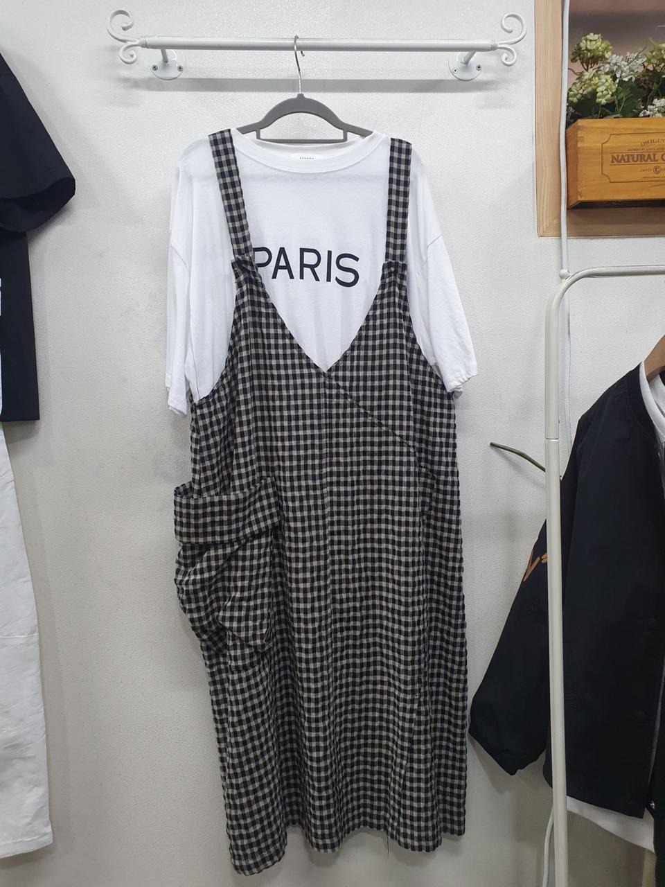 고방체크 원피스