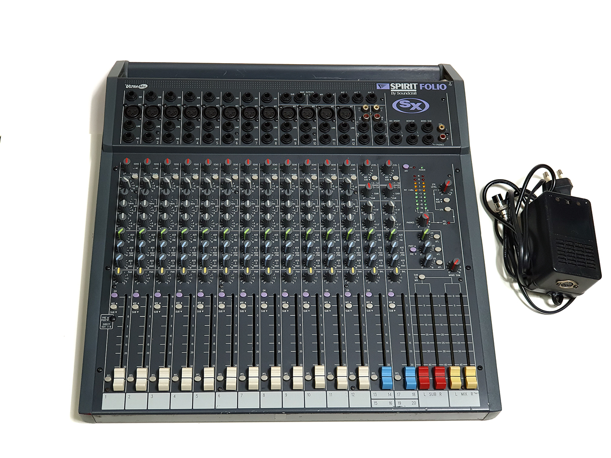 사운드크래프트 믹서 SPIRIT FOLIO SX