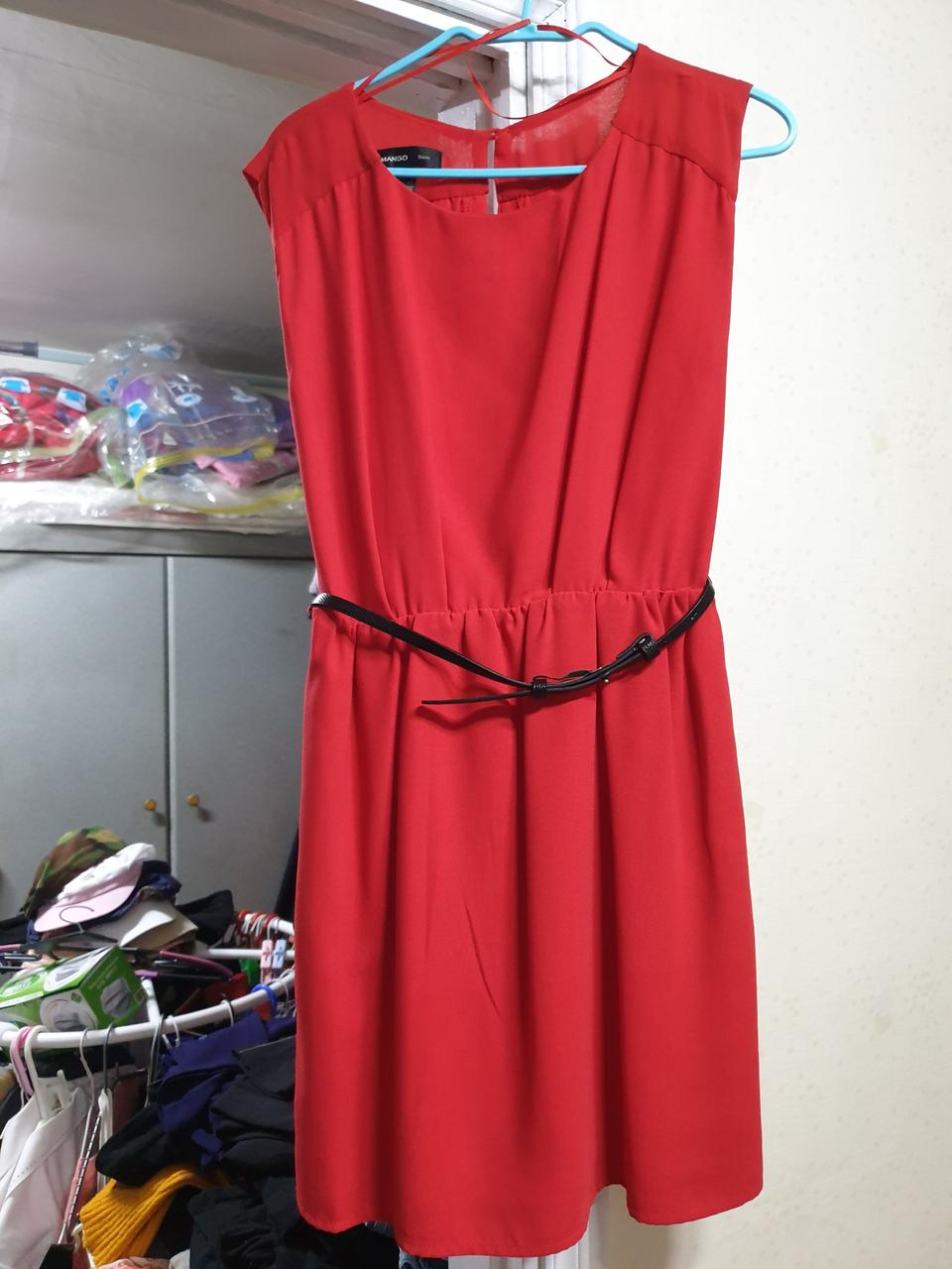 ❤MANGO 레드원피스
