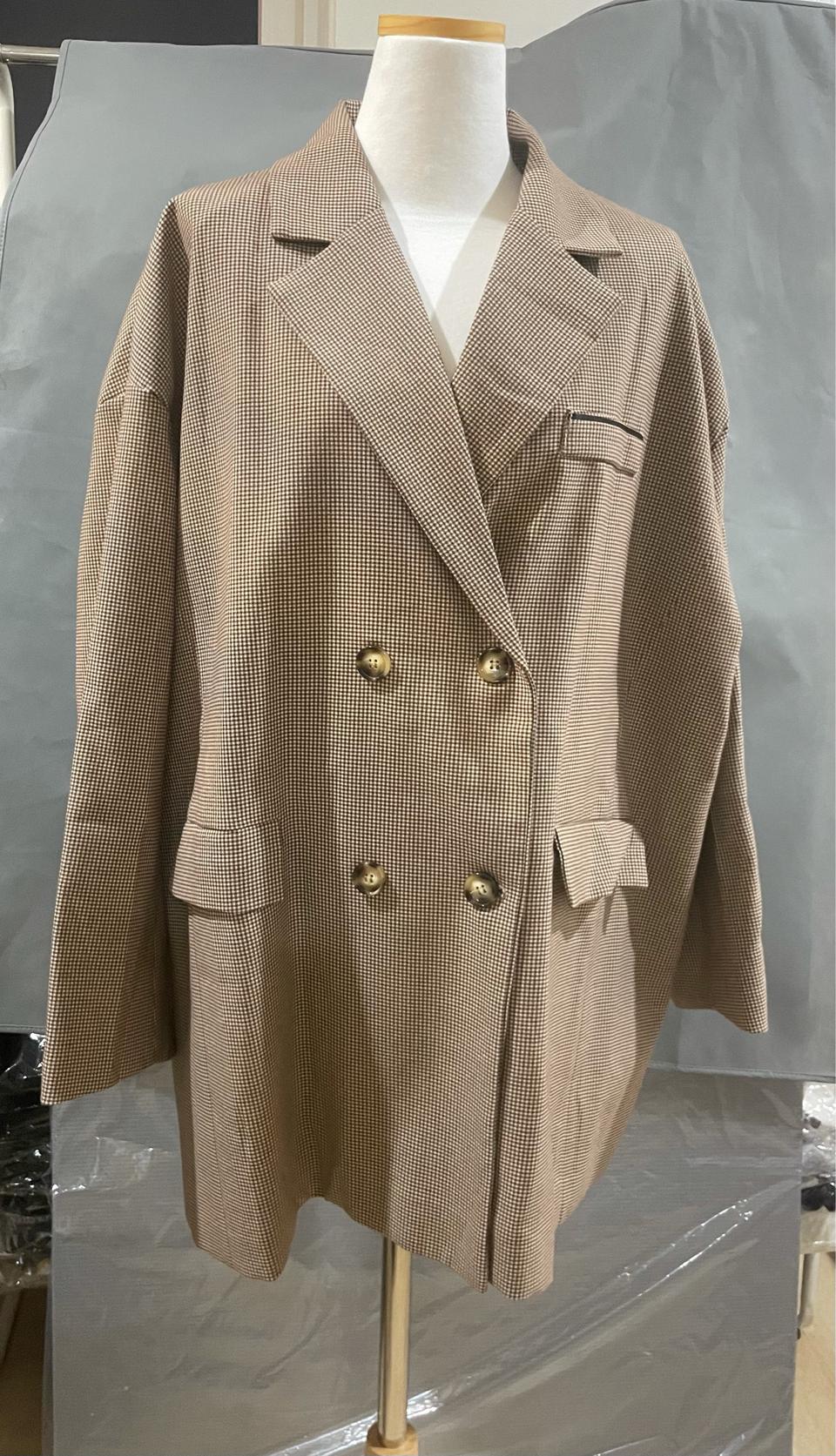 (새상품) 하운드체크자켓