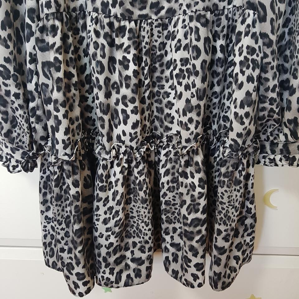 레오파트 캉캉셔링 원피스