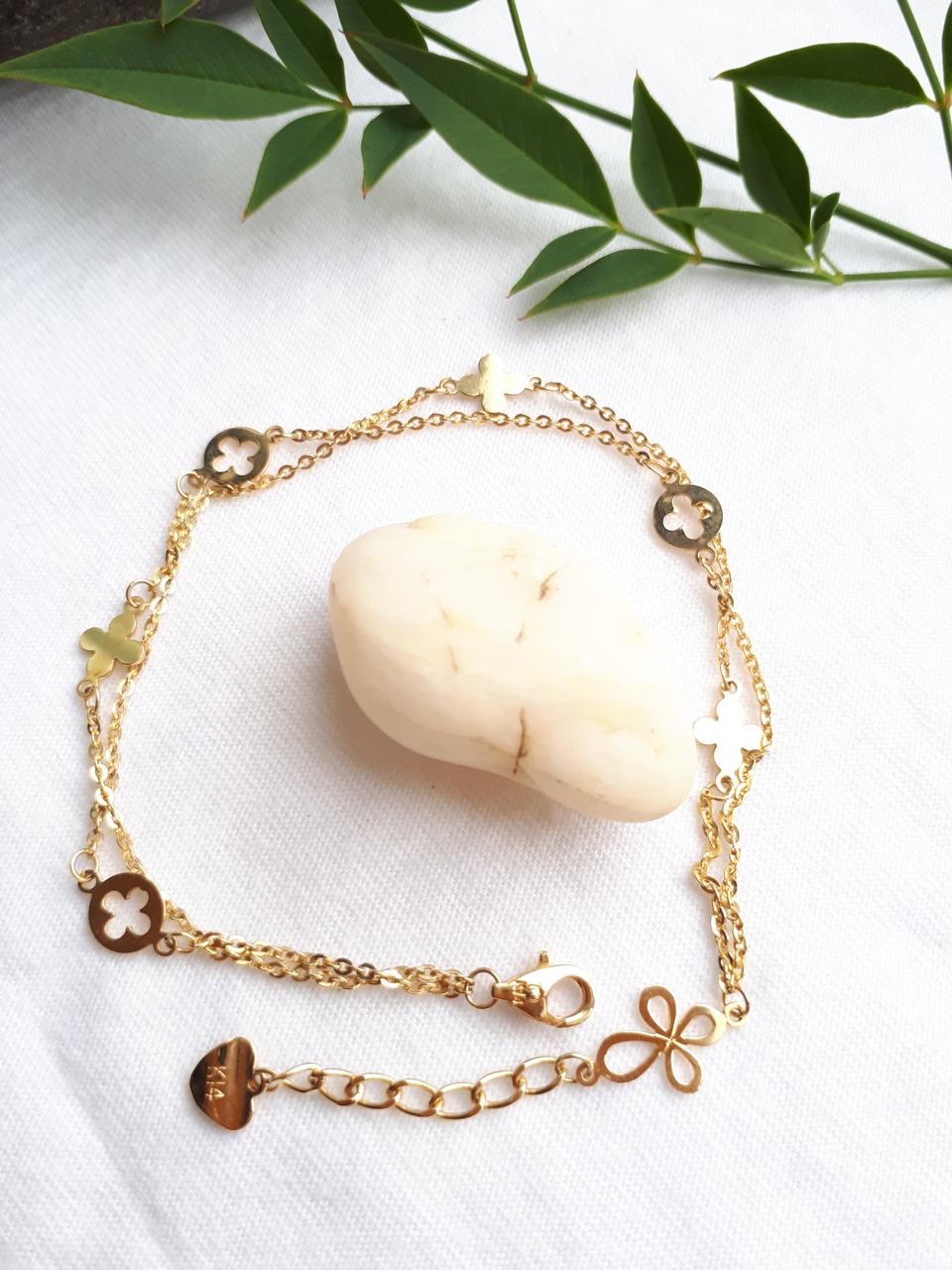 14K 옐로우 팔찌