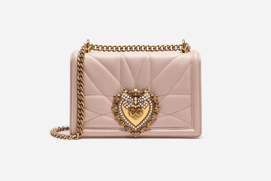 돌체앤가바나 가방 디보션 가죽퀼트 미디윰 크로스백 숄더백