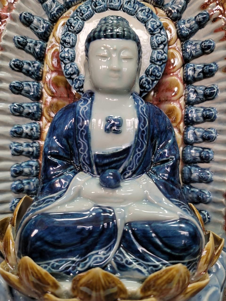 도자기 아미타불상