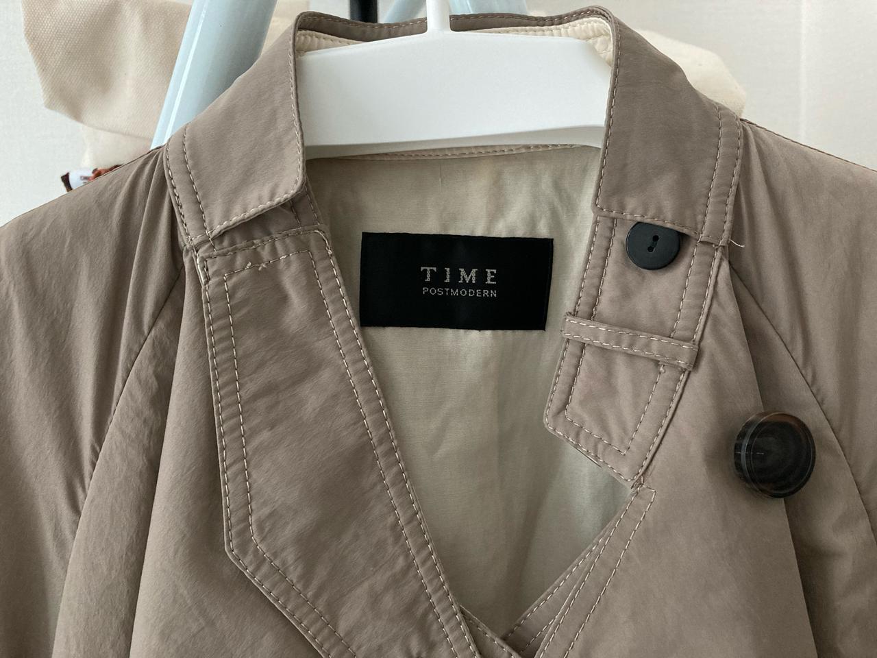 타임 Time 구김 안가는 트렌치코트 55