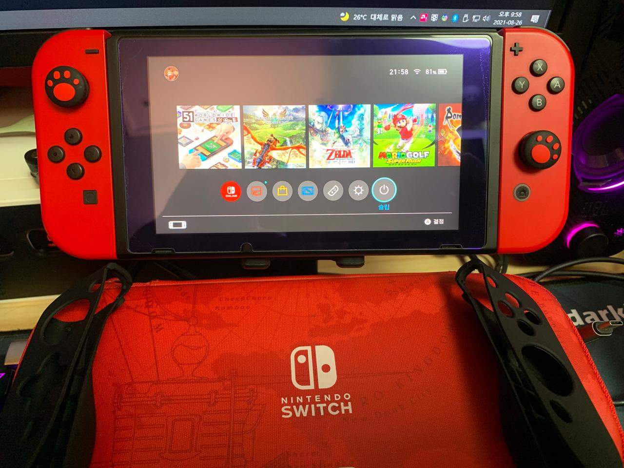 닌텐도 스위치 구형 커펌 256g