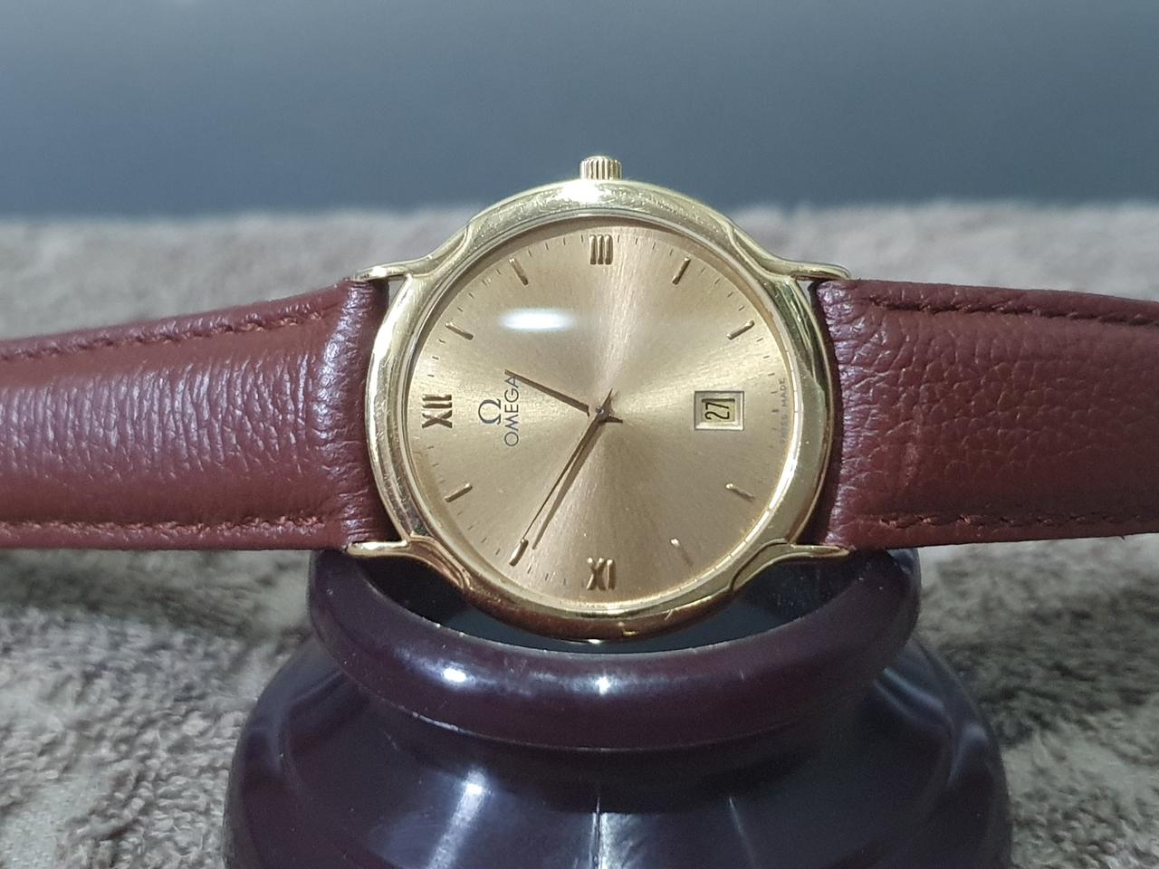 오메가 드빌 18k 금통시계(남성용)