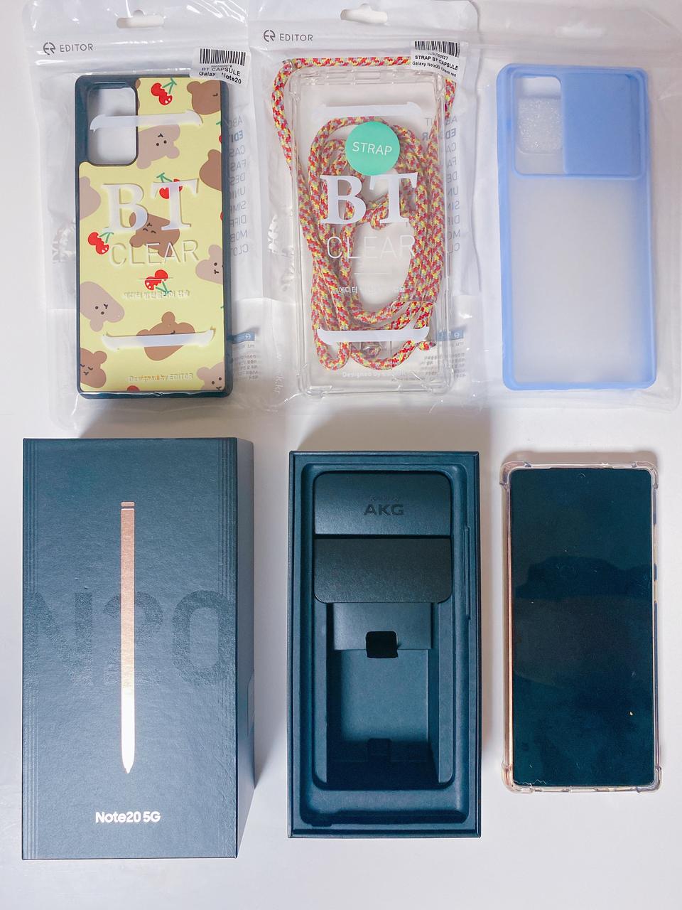 [A급] 갤럭시 노트20 미스틱브론즈 256GB + 케이스 4종