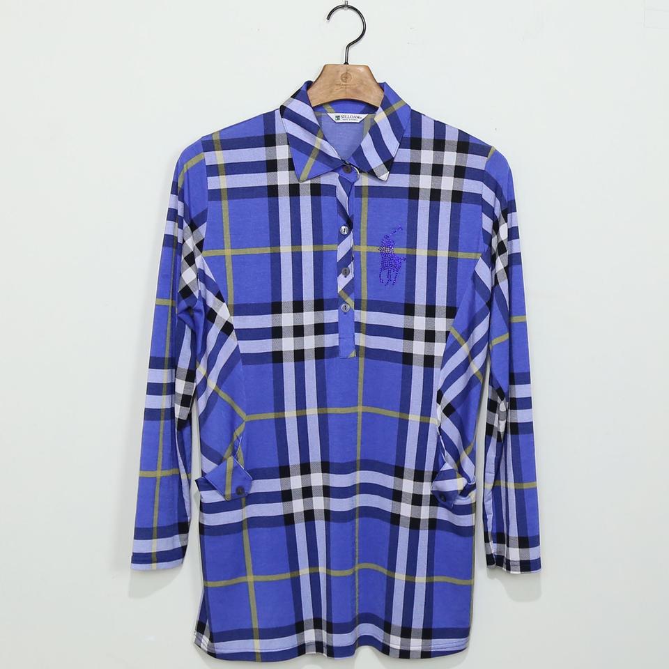 빈티지 여성 긴팔 카라티 95 (HU560)