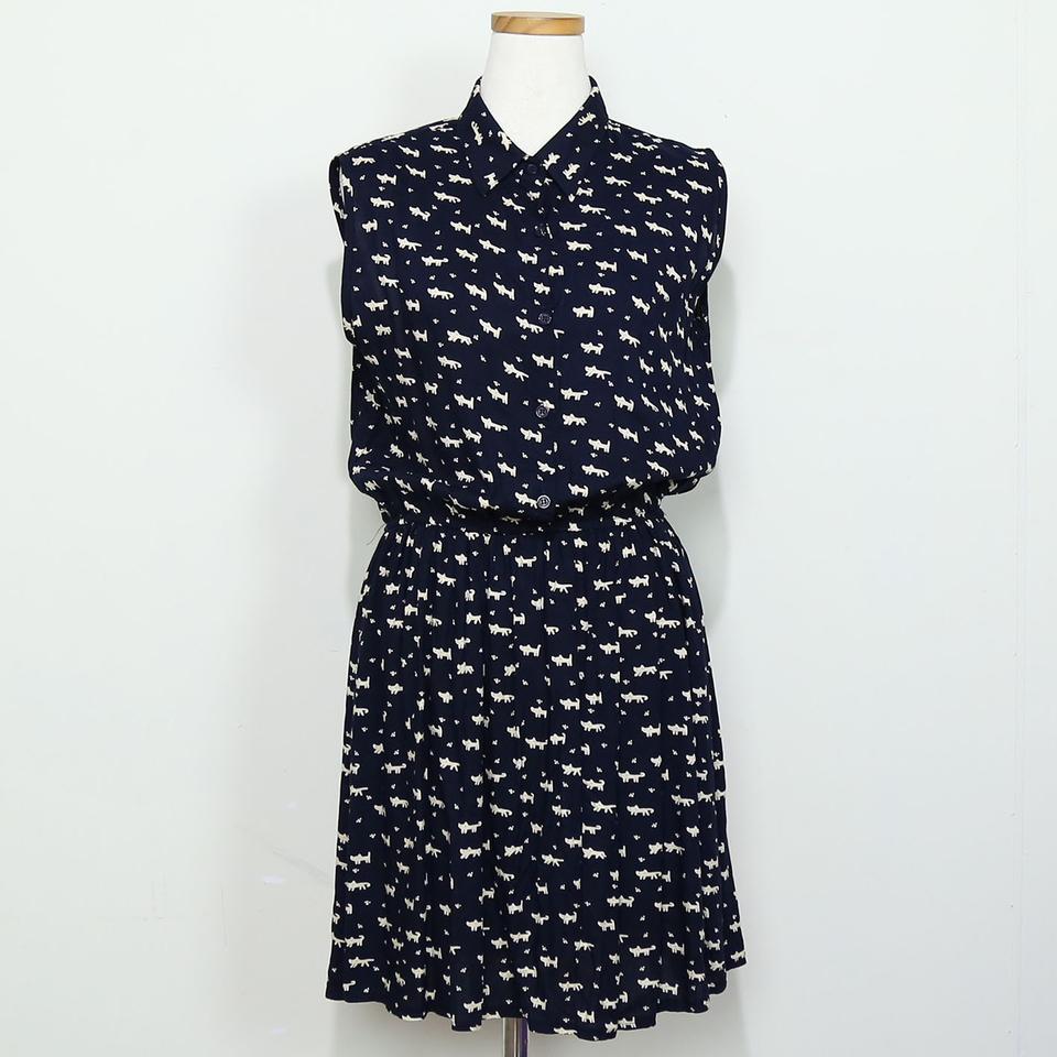 빈티지 민소매 카라 원피스 55 (S) (HU599)