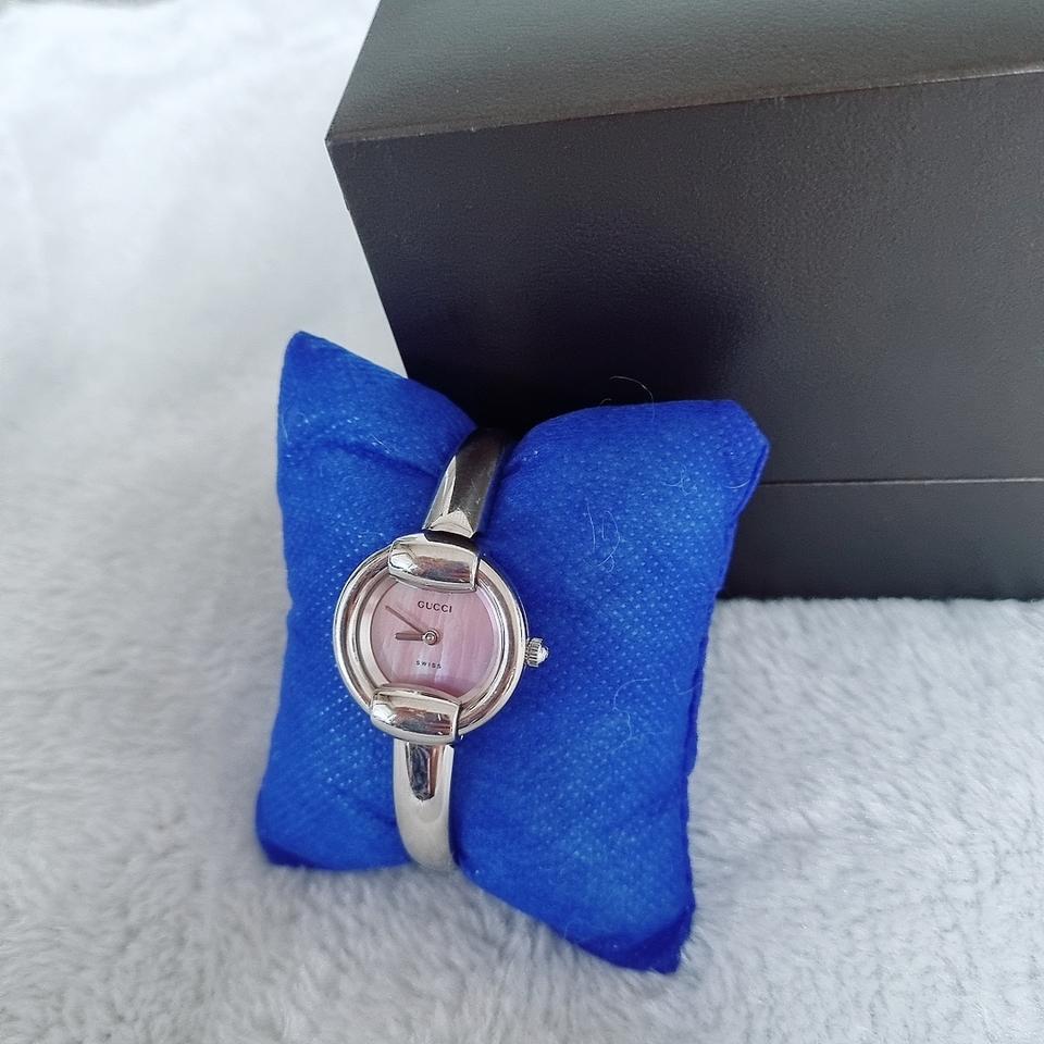 구찌 정품 1400L 핑크 써클 명품시계☆컨디션 A