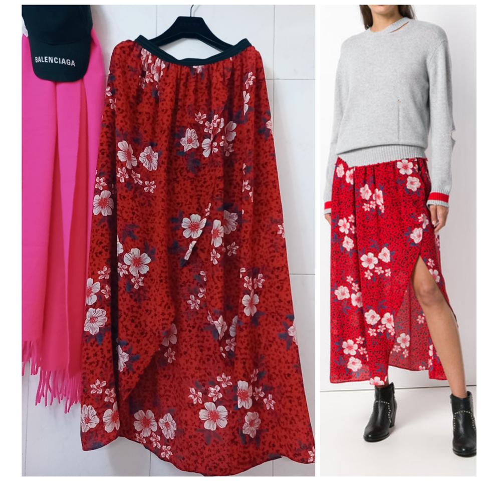 ❤정품 쟈딕 자딕 명품 트임 스커트 롱스커트 꽃무늬 드레스