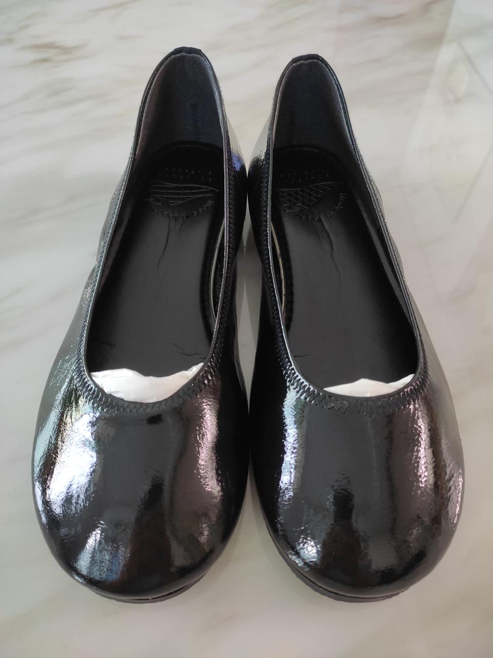 일본수제화(블랙유광) made in japan 플렛슈즈