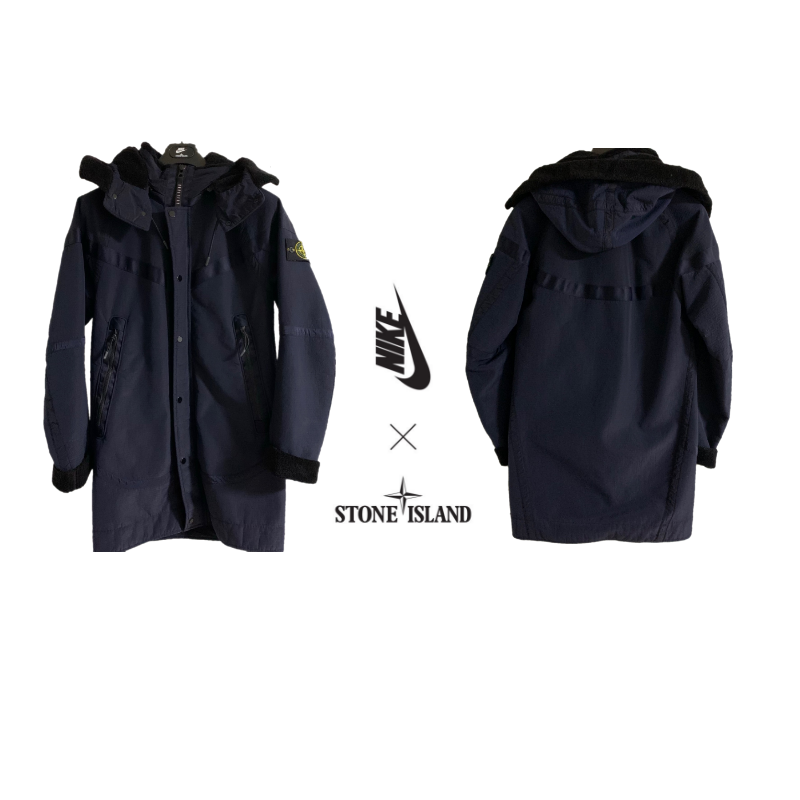 XS 스톤아일랜드 나이키 콜라보 퍼 코트