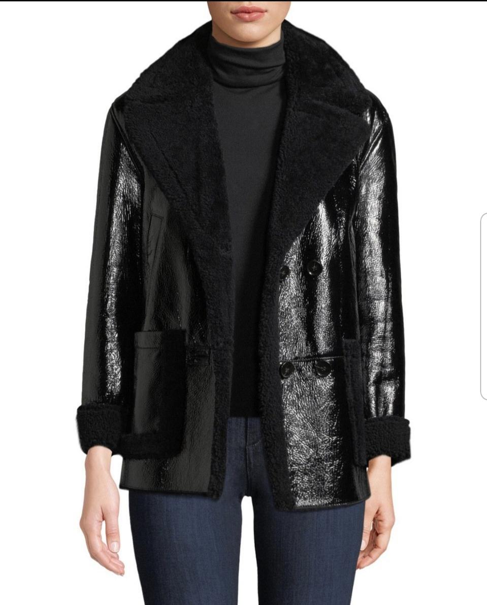 띠어리 리얼 램 가죽 무스탕