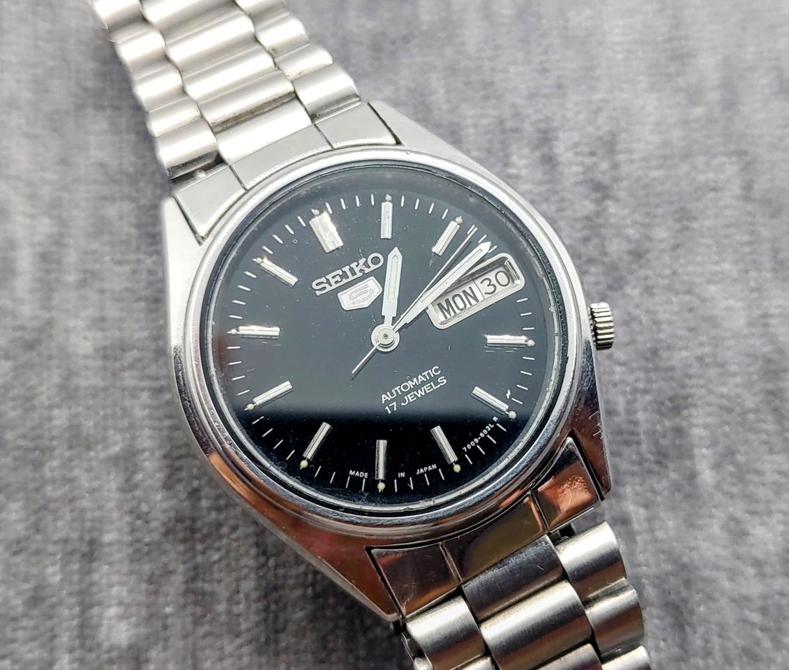 【오버홀】엔틱 세이코 블랙 오토메틱 시계 팝니다. 프란시