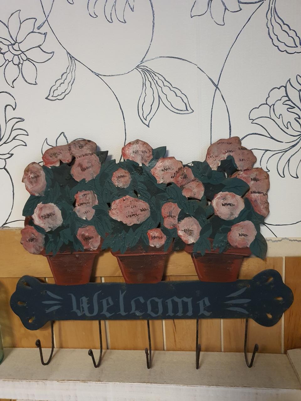 리얼빈티지 핸드페인팅 웰컴 5구훅