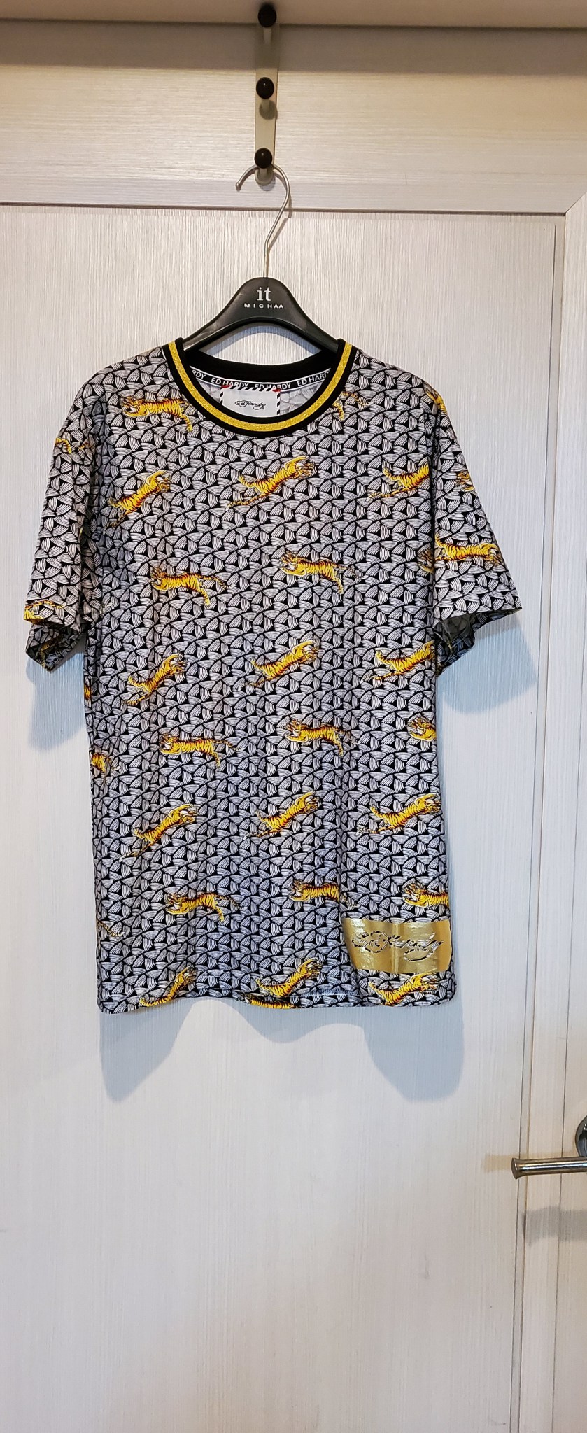 명품브랜드 에드하디 정품 남성 면티셔츠 S 새상품