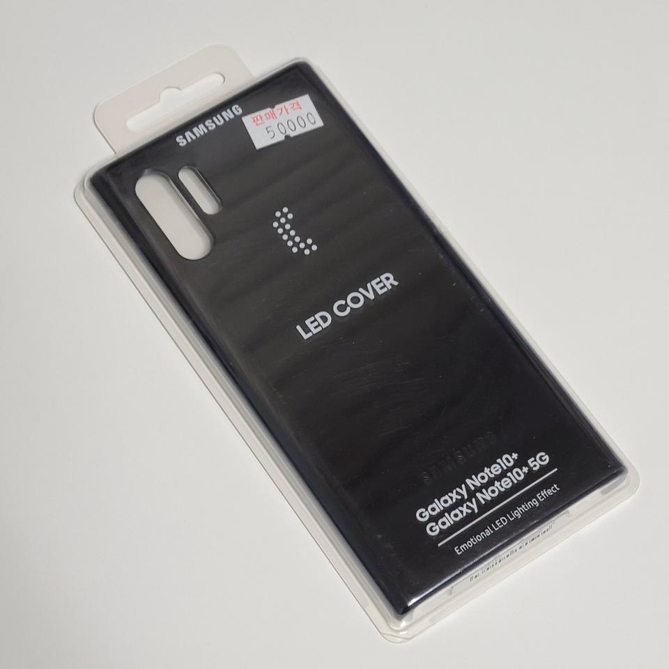 [미개봉] 노트10플러스 LED케이스 블랙