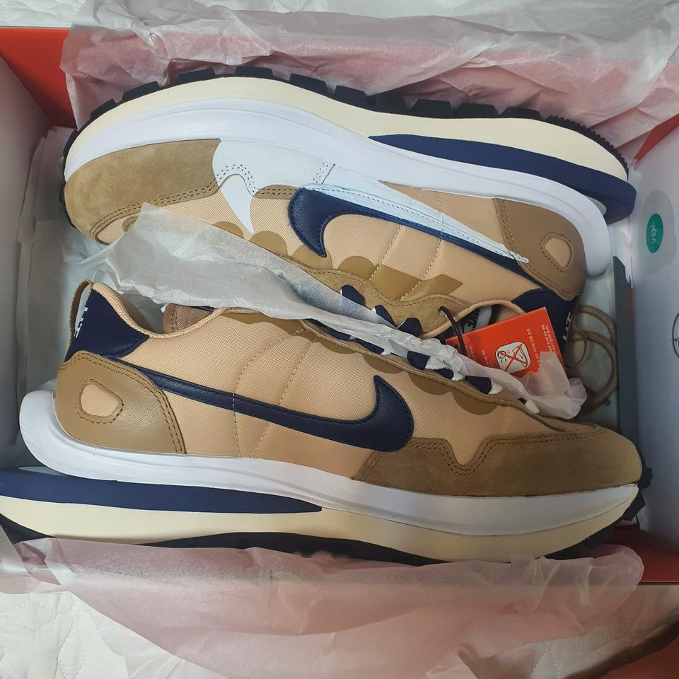 나이키 사카이 베이퍼와플 세서미 앤 블루 보이드