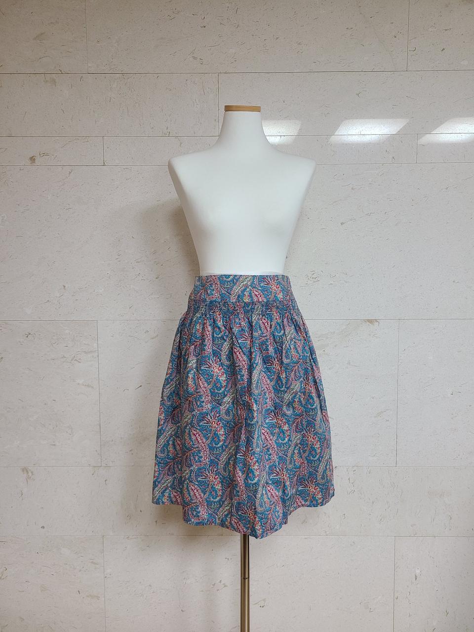 [1회착용] 페이즐리 패턴 스커트 55