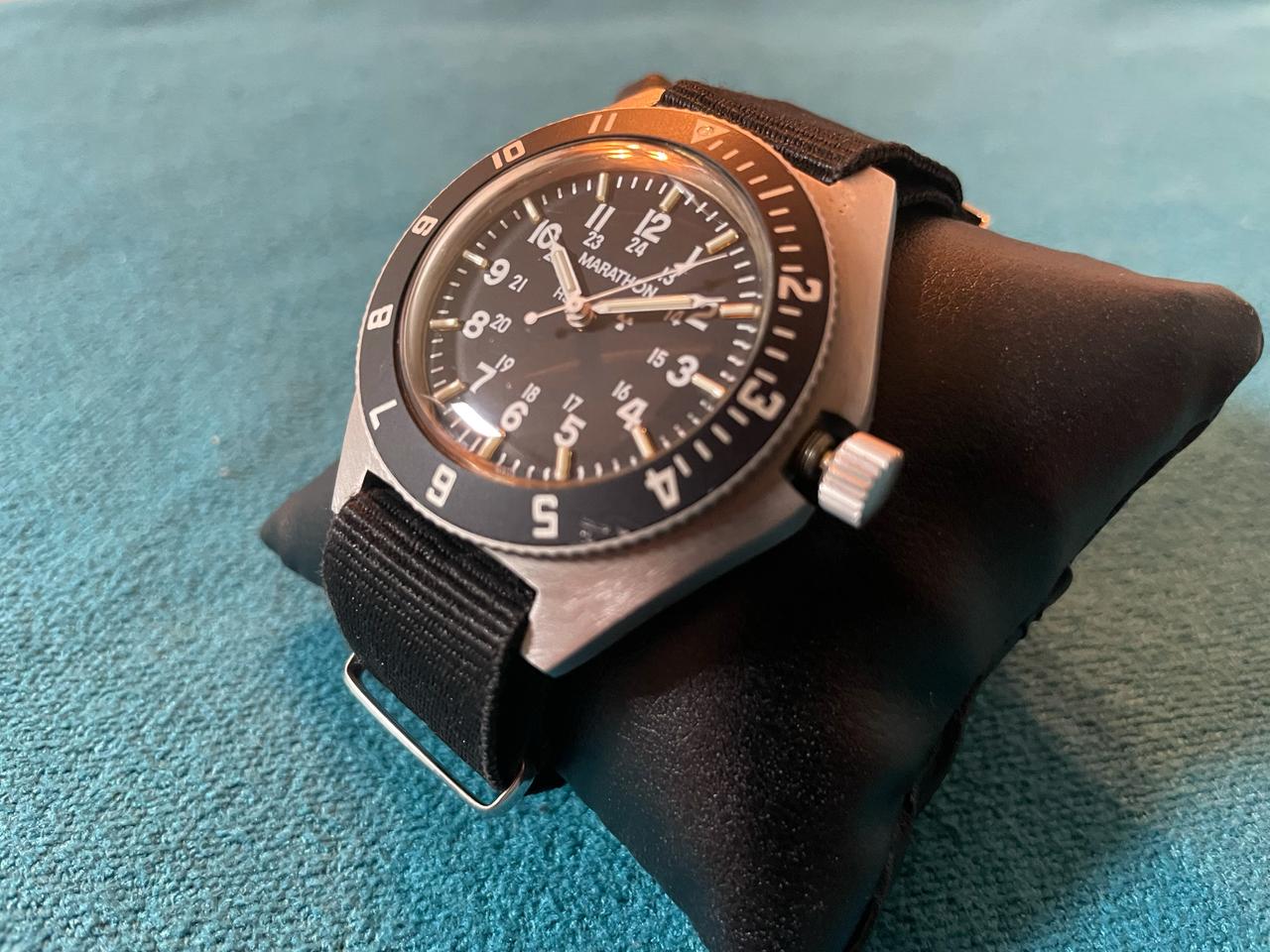 마라톤 걸프전 지급 스틸 네비게이터 Gallet & Co. 파일럿 시계