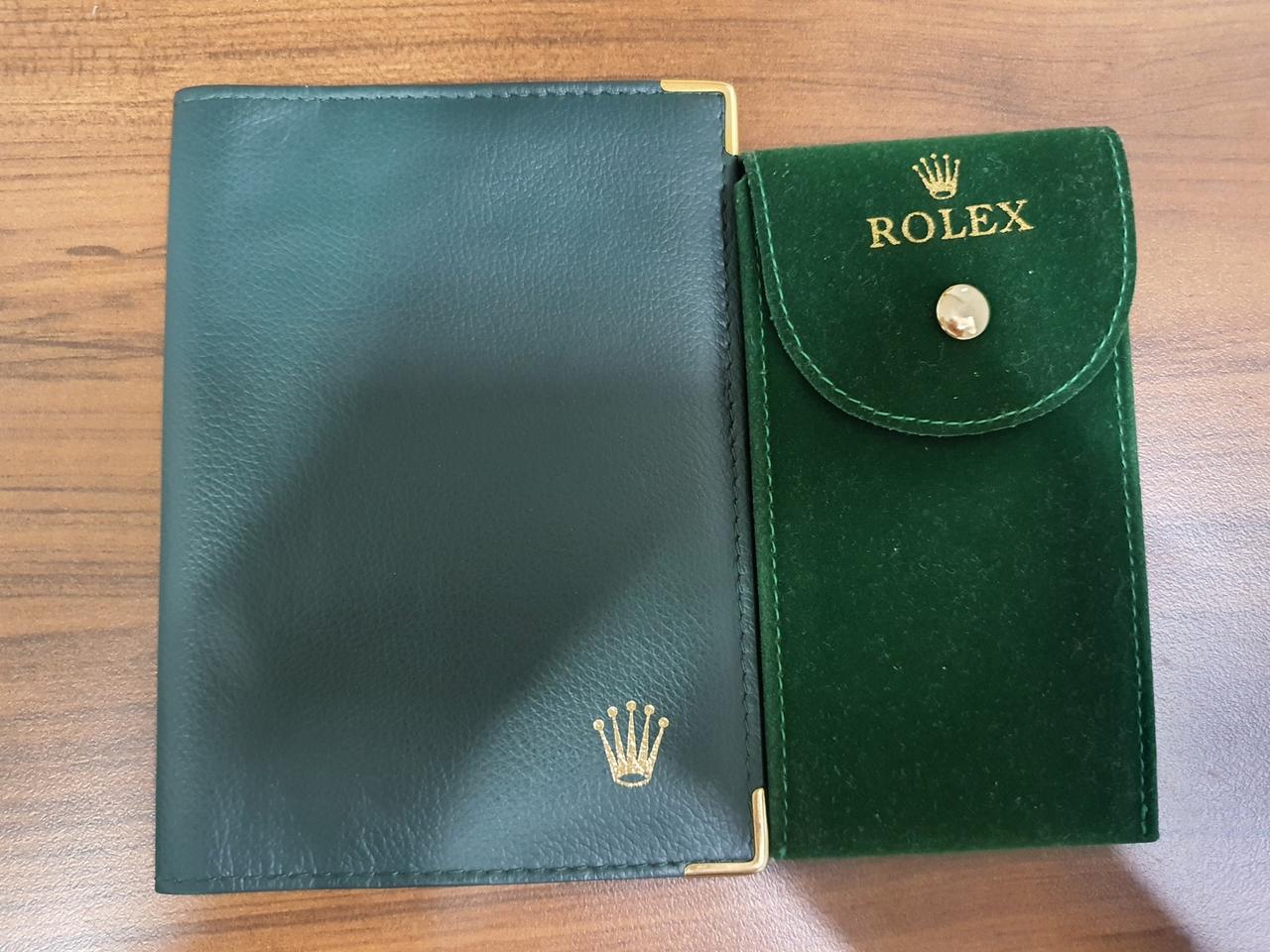 정품 로렉스 여권지갑 + 파우치 일괄
