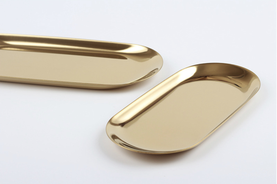 골드 트레이 악세서리 시계등 정리 골드집게 사무용